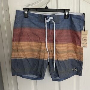 Ezekiel 34 Blue and White Board Shorts
